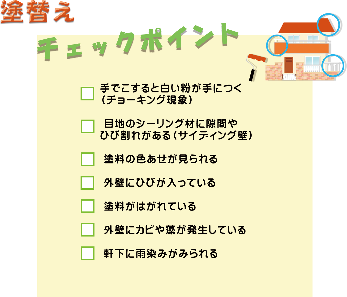 塗替えポイント